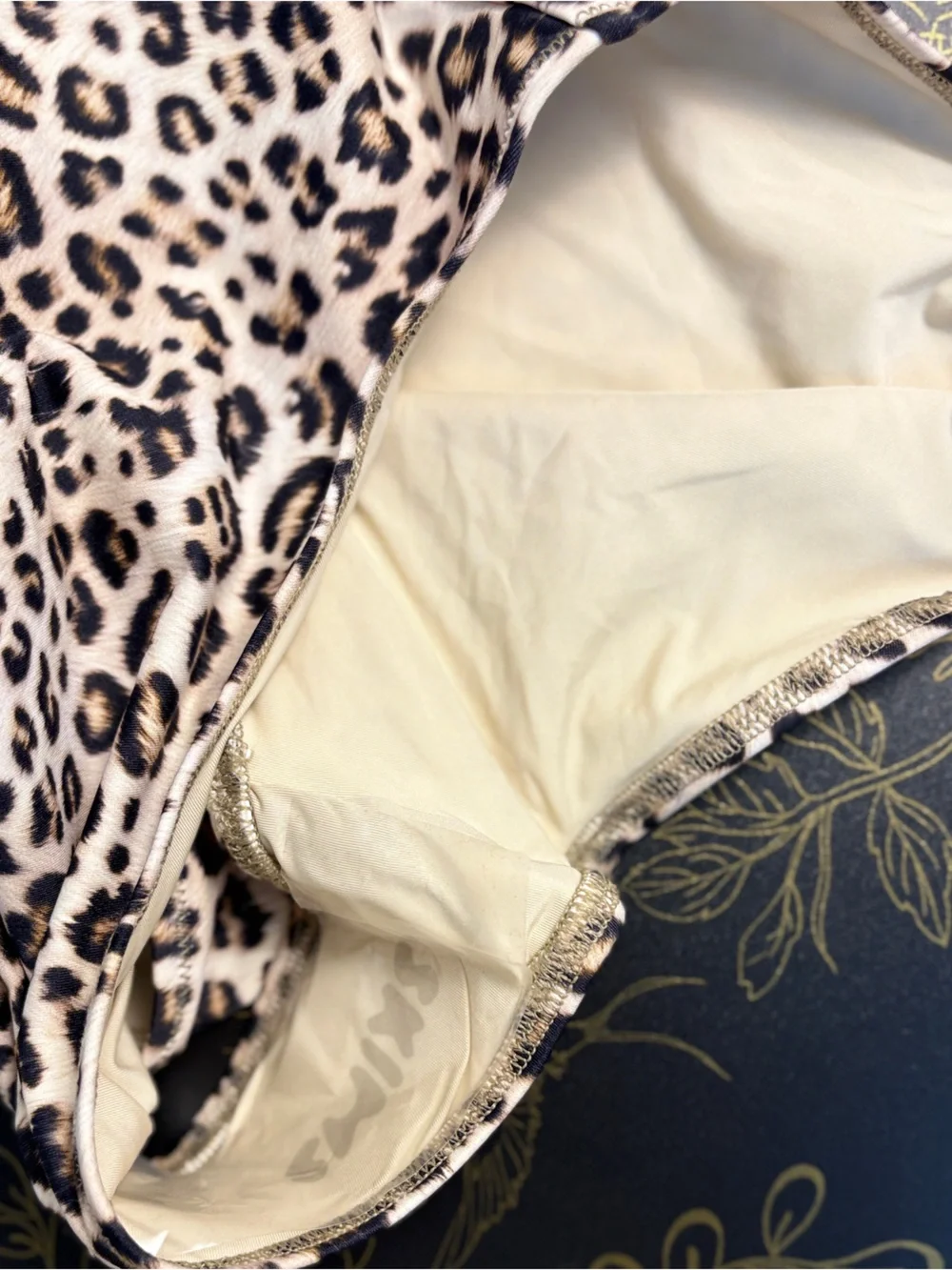 🐆 SKIMS Signature Swim Underwire One Piece | Champagne Leopard Print | S | NWT 🐆